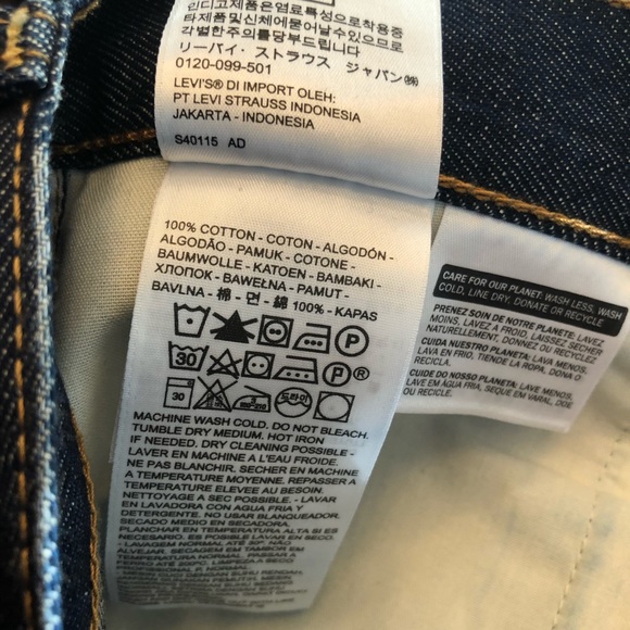 Levi's Ribcage Wide Leg Dark Denim IRR Size 28 NWT - Picture 8 of 9